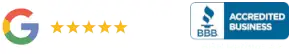 Google 5 stars & BBB